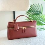 Loro Piana Extra L27 Deep Kummel Calfskin Shoulder Bag