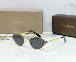 Bvlgari Serpenti Metal Oval Frame Sunglasses Brown - Image 2