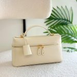 Loro Piana Extra L27 Sun Gold Calfskin Shoulder Bag