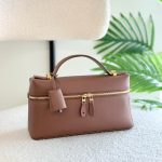 Loro Piana Extra L27 Brown Calfskin Shoulder Bag