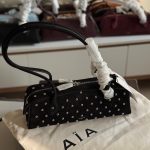 Alaia Le Teckel Black Studded Medium