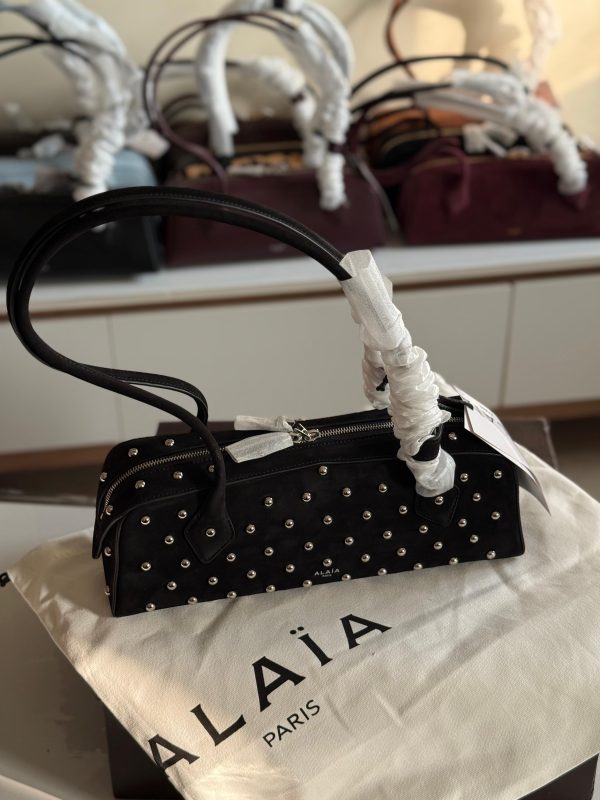 Alaia Le Teckel Black Studded Medium