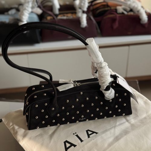 Alaia Le Teckel Black Studded Medium