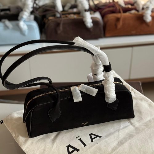 Alaia Le Teckel Suede Black Medium