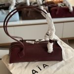Alaia Le Teckel Burgundy Leather Medium