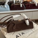 Alaia Le Teckel Suede Dark Brown Medium
