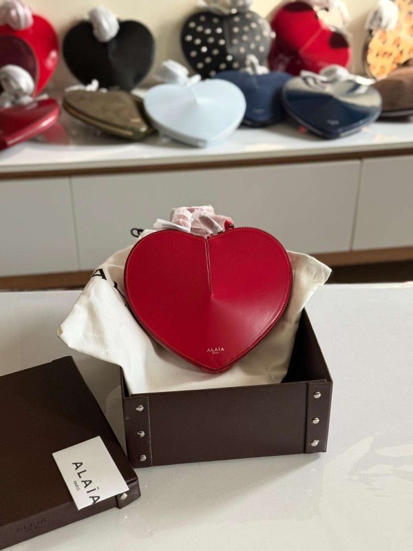 Alaia Le Coeur Bag Grenat Red Calfskin
