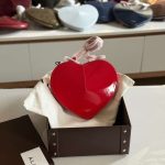 Alaia Le Coeur Bag Red Calfskin