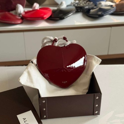 Alaia Le Coeur Bag Rouge Red Calfskin