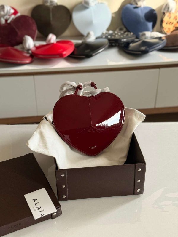 Alaia Le Coeur Bag Rouge Red Calfskin