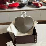 Alaia Le Coeur Bag Taupe Suede