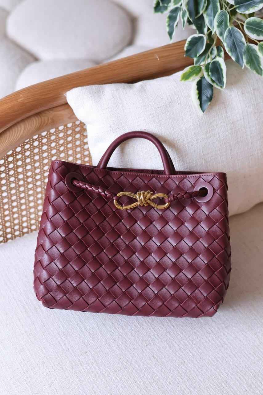 Bottega Veneta Andiamo Small Barolo Intrecciato Bottega Veneta Andiamo Small Barolo Intrecciato
