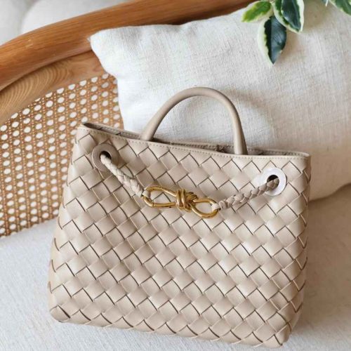 Bottega Veneta Andiamo Small Ecru