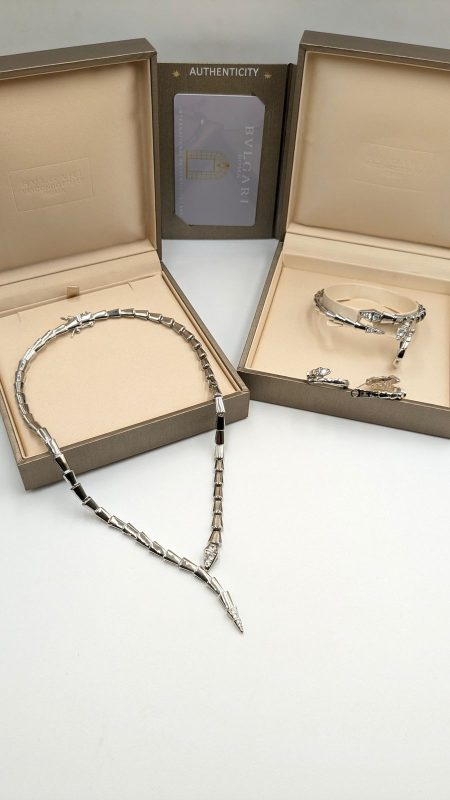 Bvlgari Serpenti Viper Necklace In White Gold (1)