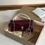 Bvlgari Burgundy Calf leather Serpenti Forever Phone Case