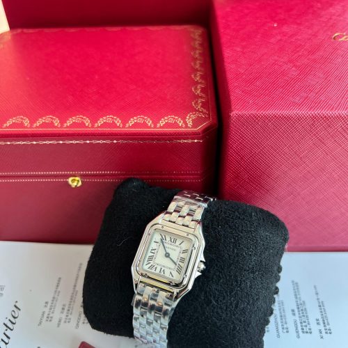 Cartier Panthere De Cartier 22MM Quartz White Dial 1320 Ladies Watch