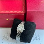 Cartier Panthere De Small Steel Diamond Bezel Ladies Watch W4PN0016