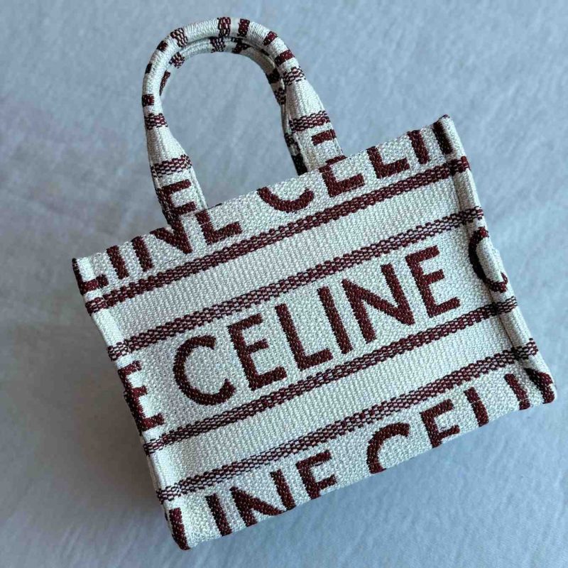 Celine Cabas Thais Bag Celine All Over Red & Beige