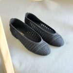 Chanel Black Raffia Crochet Ballet Flats