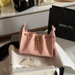 Chanel Mini 25 Quilted Calfskin Light Pink