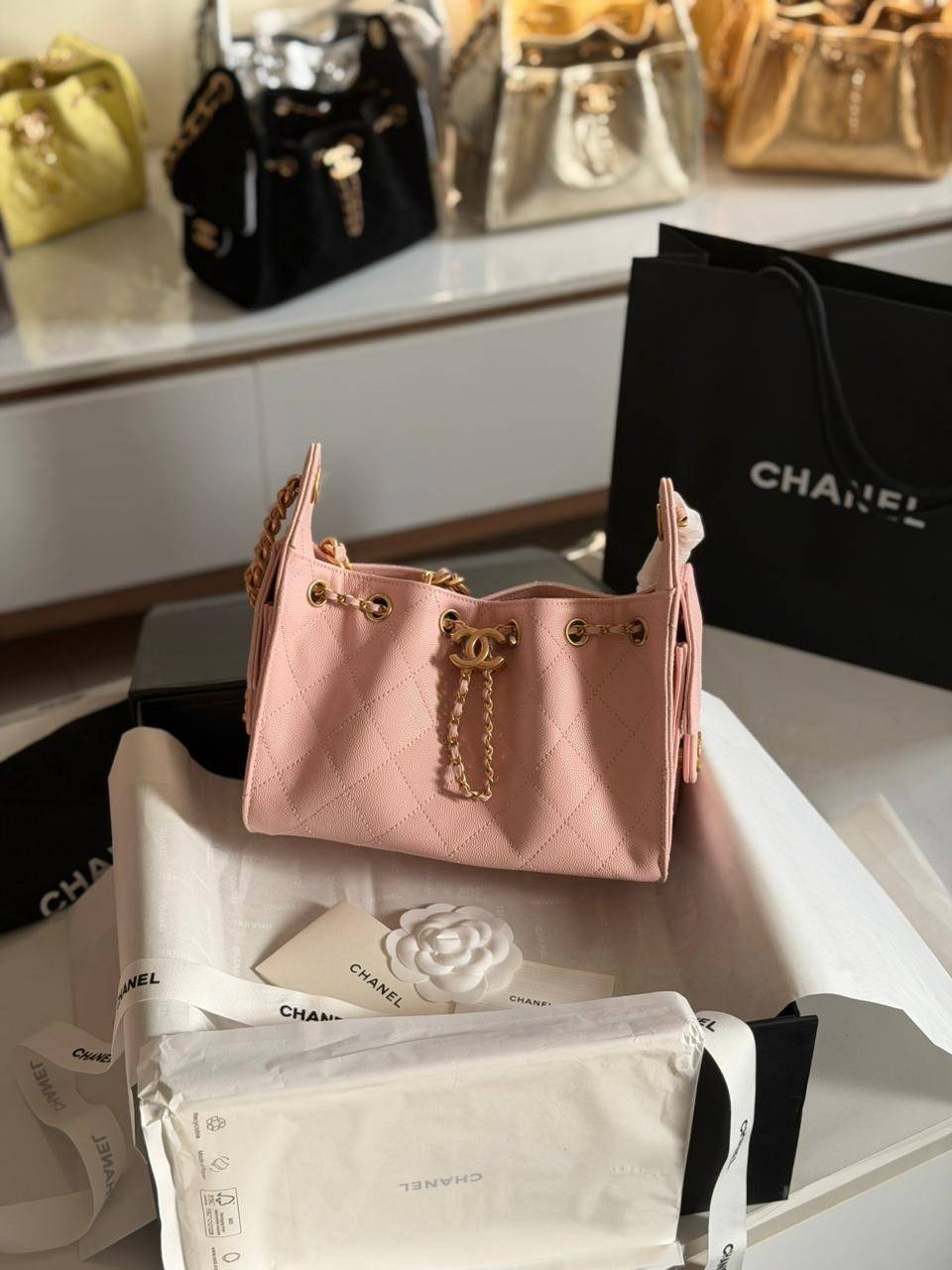 Chanel Mini 25 Quilted Calfskin Light Pink Chanel Mini 25 Quilted Calfskin Light Pink
