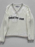 Dior V Neck Open Knit Sweater - Image 3