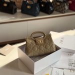 Dior Jolie Top Handle Mini Bag Beige Lambskin