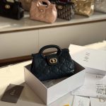 Dior Jolie Top Handle Mini Bag Black Lambskin