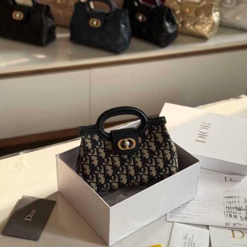 Dior Jolie Mini Bag Blue Oblique Jacquard