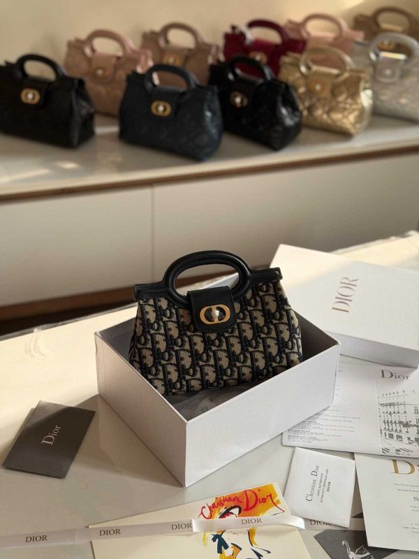 Dior Jolie Mini Bag Blue Oblique Jacquard