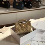 Dior Jolie Mini Bag Golden Metallic Lambskin