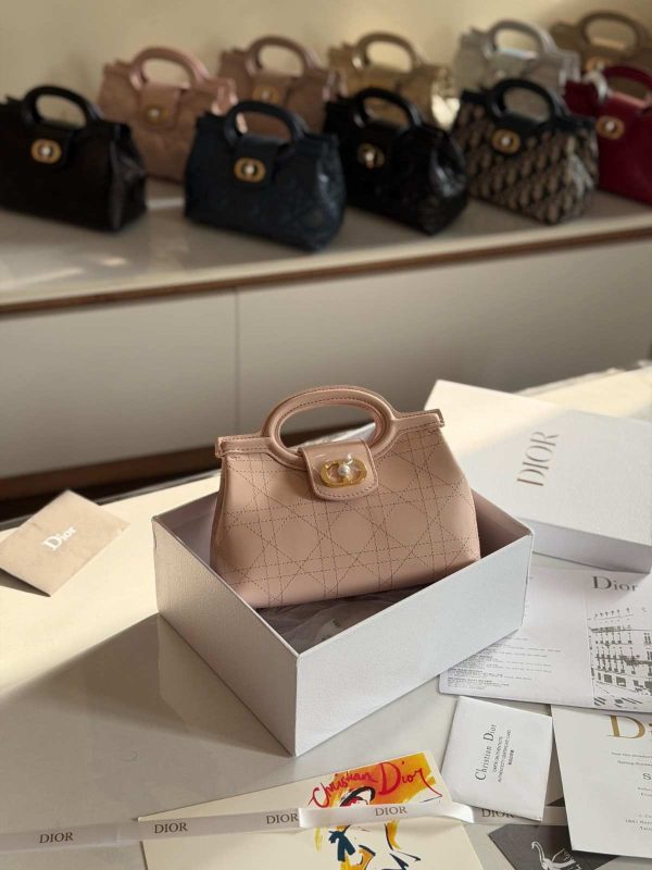Dior Jolie Mini Bag Powder Pink Cannage Lambskin