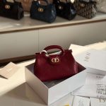 Dior Jolie Top Handle Mini Bag Red Lambskin