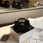 Dior Jolie Mini Bag Shiny Black Cannage Lambskin