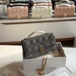 Dior My Dior grey Cannage Mini Bag