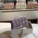 Dior My Dior Lilac Patent Cannage Lambskin Mini Bag