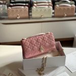 Dior My Dior Pink Cannage Lambskin Mini Bag