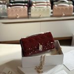 Dior My Dior Red Cannage Mini Bag
