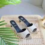 Gina Silver Crystal Comet Heels Sandals