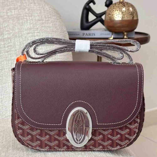 Goyard 233 Burgundy Shoulder Bag