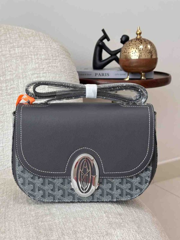Goyard 233 Grey Shoulder Bag