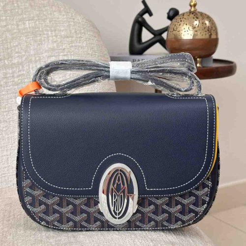 Goyard 233 Navy Blue Shoulder Bag
