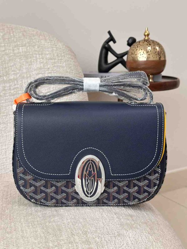Goyard 233 Navy Blue Shoulder Bag