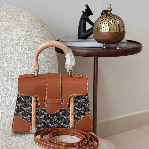 Goyard Saïgon Structure Mini Black Tan