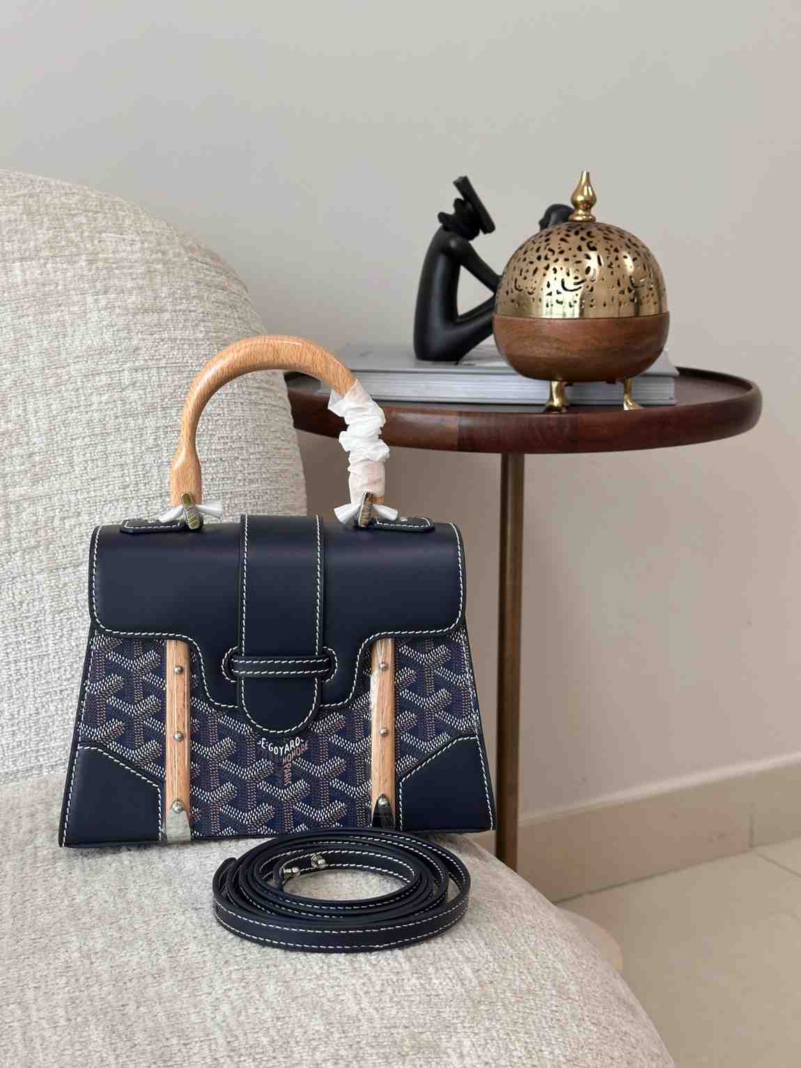 Goyard Saïgon Structure Mini Navy Blue Goyard Saïgon Structure Mini Navy Blue