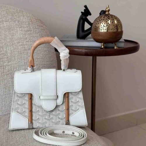 Goyard Saïgon Structure Mini Bag White