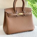 Hermes Birkin 25CM Gold Finish Togo Leather Handbag