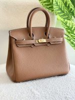 Hermes Birkin 25CM Gold Finish Togo Leather Handbag