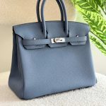 Hermes Birkin 25CM Grey Blue Shade Togo Leather