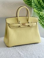 Buy Hermes Birkin 25CM Jaune Poussin Togo Leather Handbag